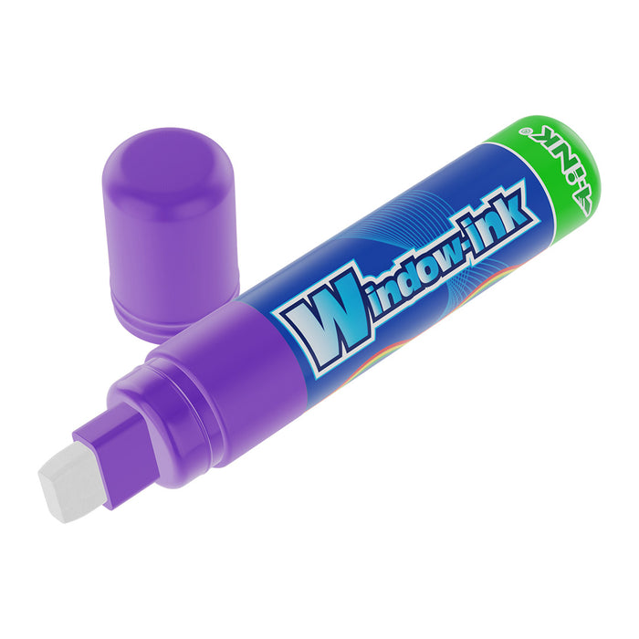 Marcador para Vidrio Punta Gruesa Violeta Window-Ink