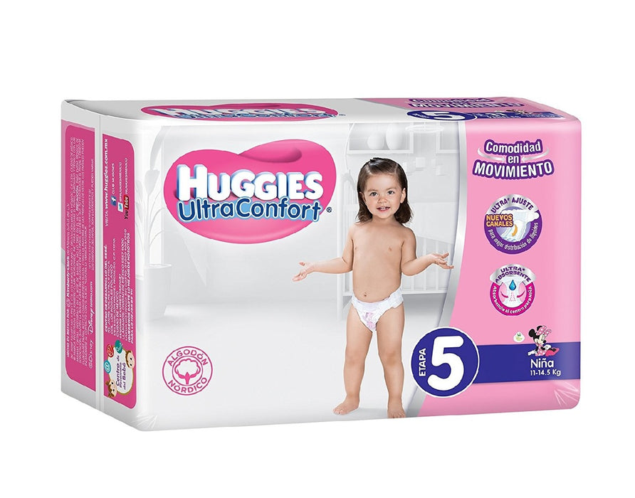 Pañal Huggies Ultra Confort Niña 5 Etapa 31 Piezas Minnie Disney