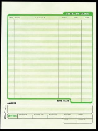 Block Póliza Diario 50 hojas Printaform