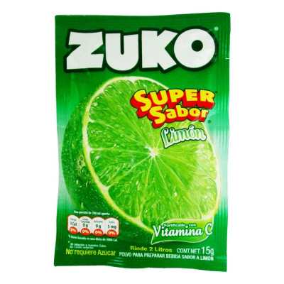 Polvo Zuko 15 g Limon Rinde 2 litros