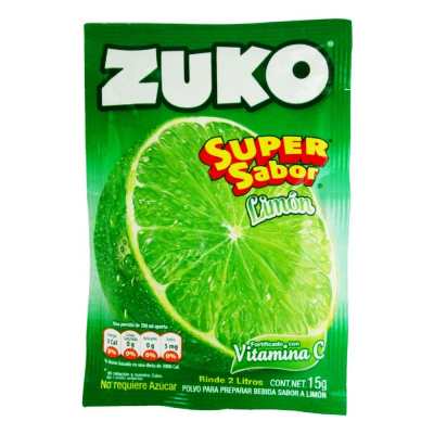 Polvo Zuko 15 g Limon Rinde 2 litros