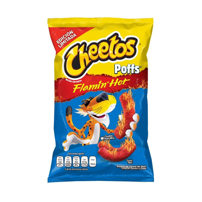 Cheetos Poffs Flamin Hot Sabritas 38 gr