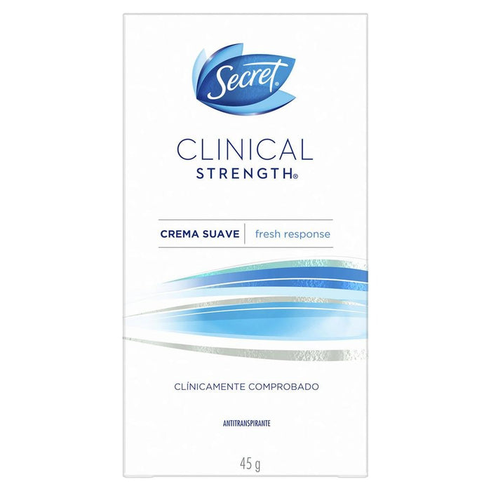 Desodorante Secret Clinical Strength Fresh Response Crema Suave 45 g