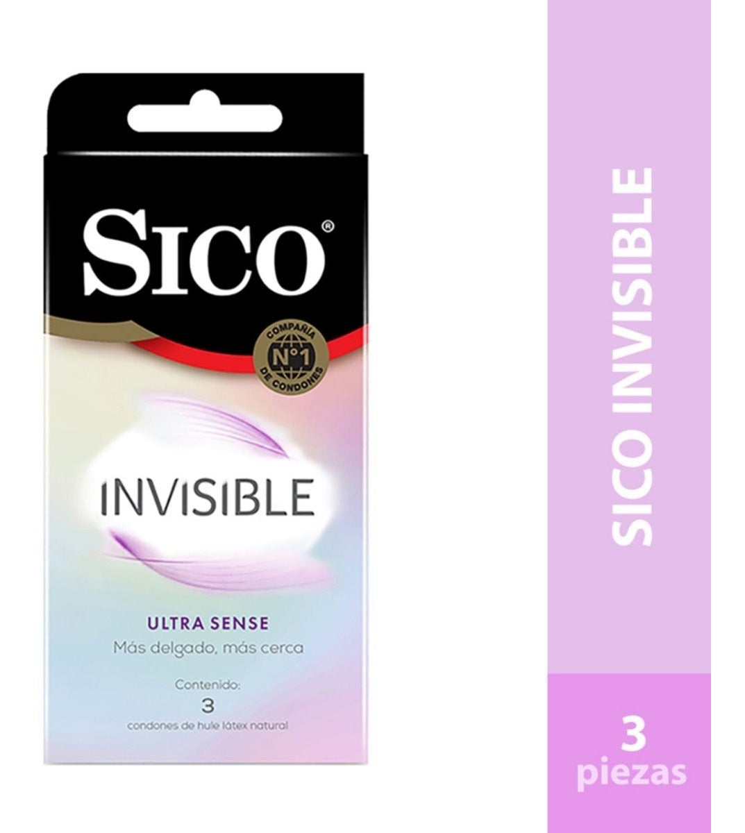 Atento Canadá Contable Sico Ultra Sense Invisible 3 Condones— Farmacia Santa Fe