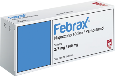 Febrax 275/300 mg oral 15 tabletas Janssen Cilag— Farmacia Santa Fe