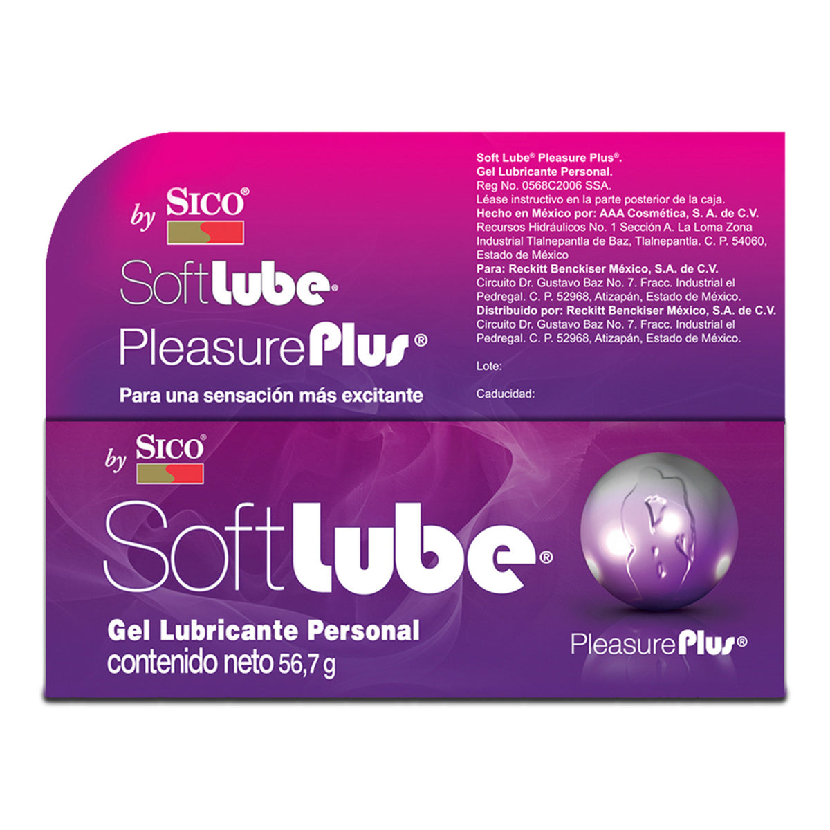 Lubricante ntimo SoftLube Original By Sico, 56.7 Gr Reckitt Beckiser  Farmacia Santa Fe