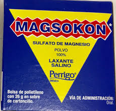 Sulfato de Magnexio Laxante Salino 26 g Magsokon Perrigo