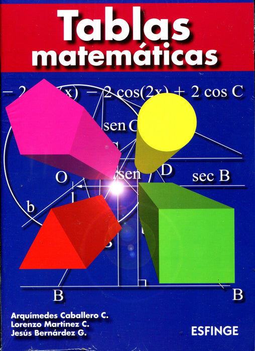 Tablas Matematicas Arquimedes Caballero Editorial Esfinge