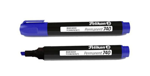 Marcador Permanente Pelikan 740 Azul