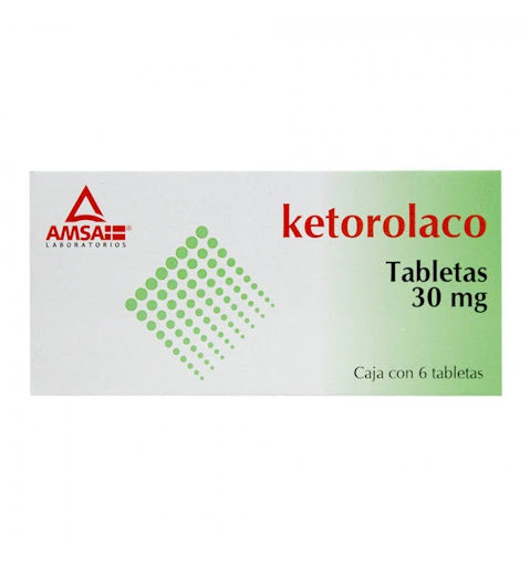 Ketorolaco 6 Tableta 30mg Sublingual Amsa