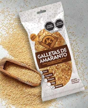 Galleta de Amaranto 2 Piezas de 31 g cada una J&C