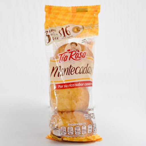 Mantecadas Vainilla Tía Rosa 3 Piezas 157.5 g