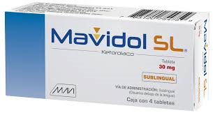 Mavidol Sl Ketorolaco 4 Tabletas Sublingual 30mg Mavi