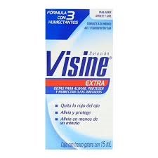 Visine Extra 15 ml Clorhidrato de Tetrizolina/Polietilenglicol/Polividona/Dextran