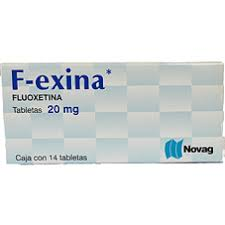 Fluoxetina  F-exina 14 Tabletas 20mg Novag