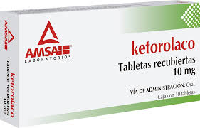 Ketorolaco 10 mg 10 Tableta Amsa