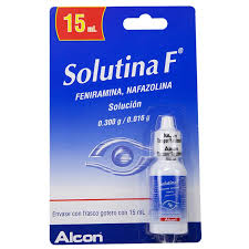 Solutina F Oft 15 ml Gotas Feniramina, Nafazolina solucion 3mg/0.5mg