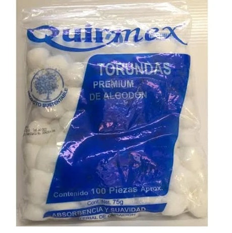 Algodon De Torundas Bolita Protec 150 piezas 75 g